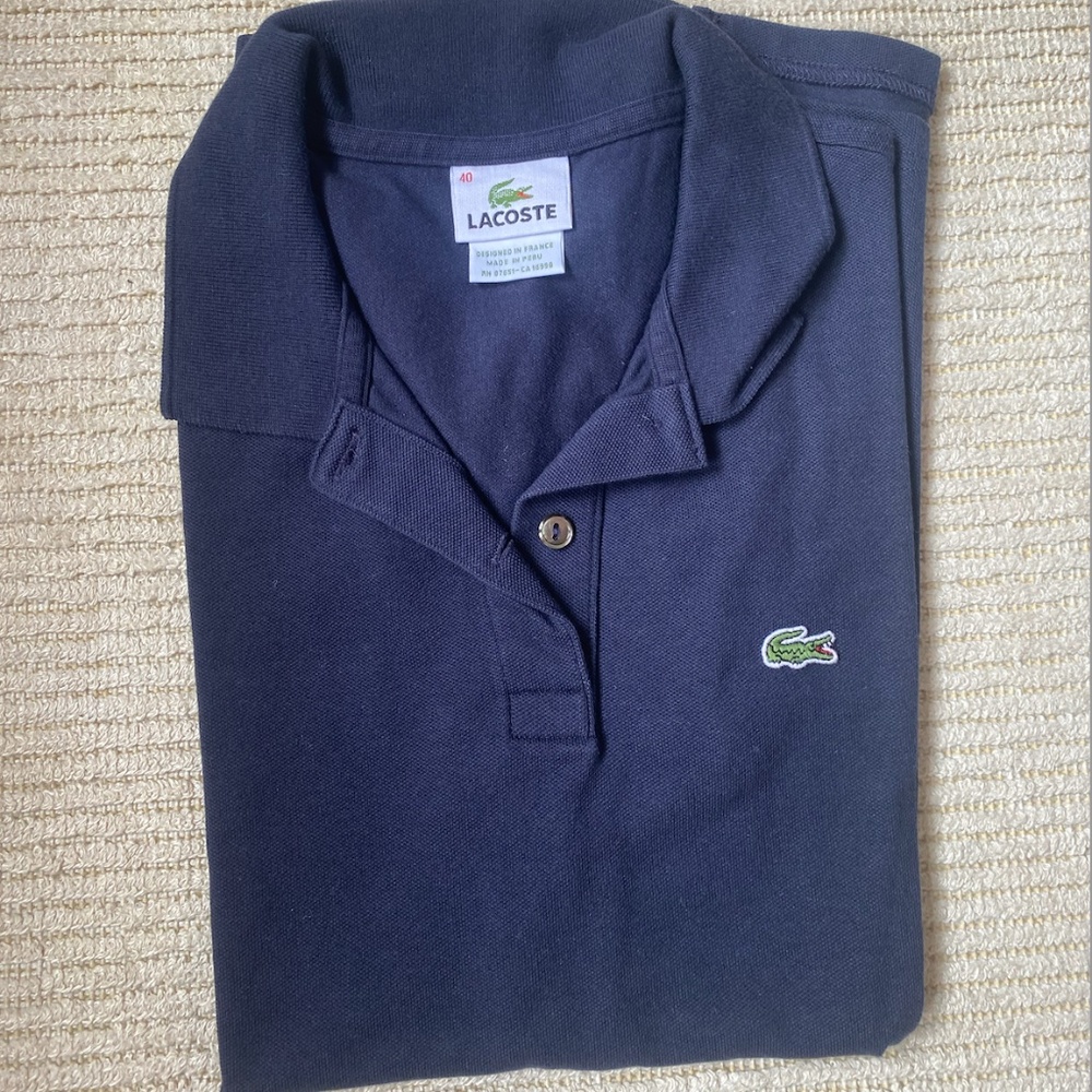 Navy Lacoste Polo Shirt